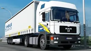 ETS2 1.30 open beta MAN F2000  Montpellier - Limoges