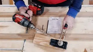 Просверлил и соединил | Кондуктор для сверления под косой шуруп Pocket-Hole PHJ-02 Woodwork | Обзор