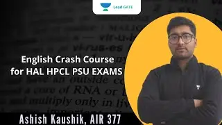 English Crash Course | Strategy for English for PSU Exams  | GATE 2022 | Ashish Kaushik