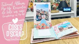Tutorial Álbum Pop Up Recuerdos de todo un año (Scrapbooking con Pop Up)