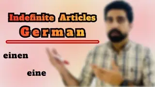 How to use indefinite article in German | A1