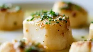 Saint jacques sautées au beurre noisette