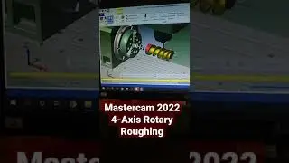 VMC 4-Axis PROGRAMING in mastercam | advance rotary roughing in mastercam 2022| VMC PROGRAMING