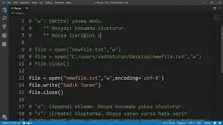 Python - Dosya Açma ve Yazma