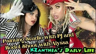 Painting studio with PJ & Model Shoot with Alyssa