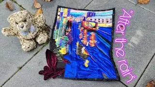 Арт Квилт Картина из лоскутов ткани