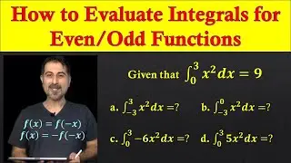 How to Evaluate Integrals for Even/Odd Functions