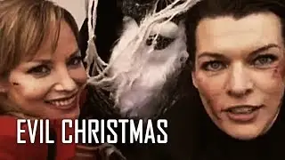 Milla Jovovich & Sienna Guillory - Evil Christmas