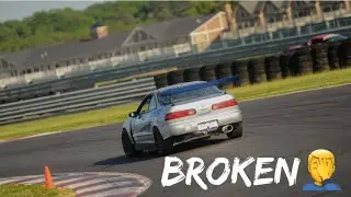 First Laps at NJMP  Repaved Thunderbolt!! Skunk2 FAIL!