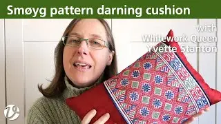 White Threads FlossTube #44 - Smøyg cushion