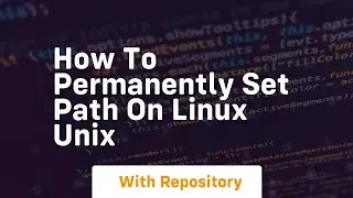 How to permanently set path on linux unix