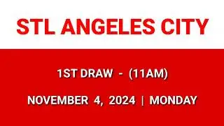 STL ANGELES CITY 1st draw result today 11AM draw morning result Philippine November 4, 2024 Monday