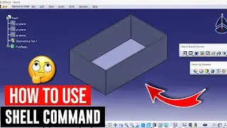 Shell command in catia v5 | catia v5 shell command | how to use shell command