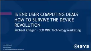 Is End User Computing Dead? How to Survive the Device Revolution
