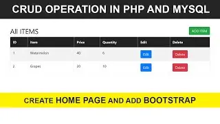 PHP CRUD APP | PHP crud App Homepage Using Bootstrap #4