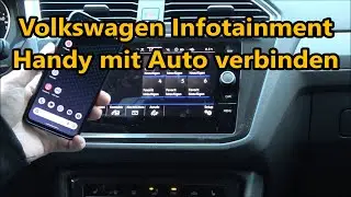 VW mit Handy über Bluetooth mit Auto verbinden koppeln Volkswagen Infotainment Smartphone verbinden