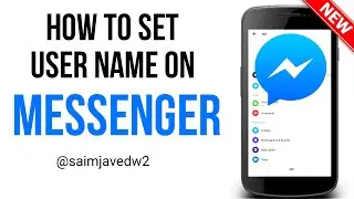 How to set user name on Messenger || 2022 || Messenger Guide || 