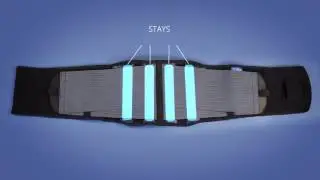 Динамичный усиленный поясничный корсет с функцией коррекции осанки Lombacross Activity