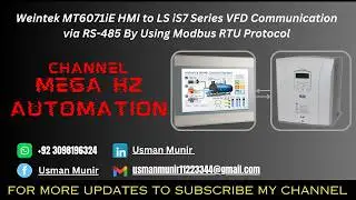 RS485 Modbus Communication Between Weintek HMI & LS iS7 VFD | Modbus RTU Protocol | LS iS7 Series