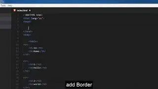 Html Table With Border | Table Border Properties in Html