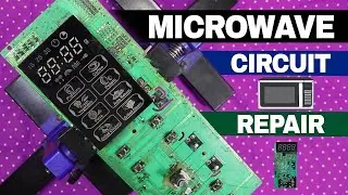 How to repair microwave circuit board display fault at home in hindi urdu 1