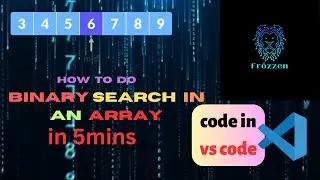 How  to do Binary Search in an Array | Binary Search kaise karein |