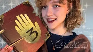 ASMR ~ book tracing + mouth sounds // 100% tingles! 🖇️