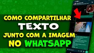 How to share text along with an image on WhatsApp