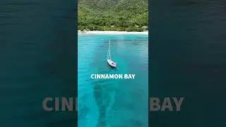 Lost in the serenity of Cinnamon Bay, St. John 🇻🇮 where the turquoise waters meet the golden sands 🏝
