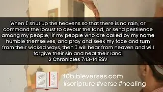 2 Chronicles 7 If my people pray healing will come #scripture #bibleverse