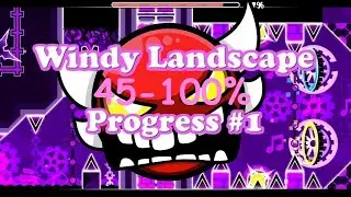 Windy landscape 45-100% Geometry dash