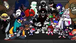FNF [Unknown suffering reanimated] But Different Characters Sing It.