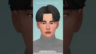 my sim without vs with cc | the sims 4 