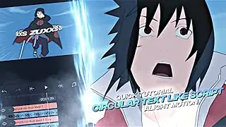 Tutorial Edgy Rotation | Circular Text Like Script [Edit/AMV] Alight Motion 4.0 | Free Preset 