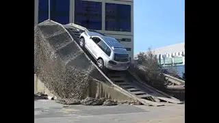 подъём Туарега на бешеный уклон