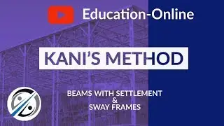 Kani's Method | Beams with settlement | Sway frame analysis | Theory Of structure