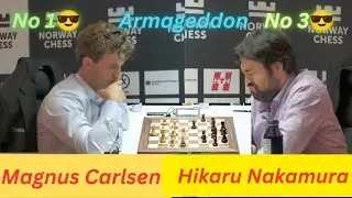 Magnus vs Hikaru || Armageddon || Norway Chess 2024 || #chess #chessgame