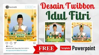MEMBUAT TWIBBON UCAPAN IDUL FITRI DENGAN POWERPOINT