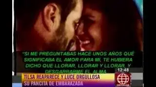 TILSA LOZANO!!!  ORGULLOSA DE SU EMBARAZO