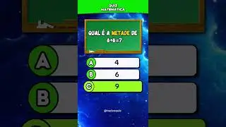 ➗ Quiz de matemática!
