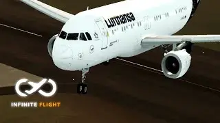 Infinite Flight Lufthansa Manchester EGCC - Frankfurt EDDF Flight