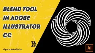 How to use BLEND TOOL for beginners- In Adobe Illustrator Tutorial