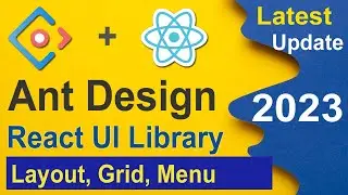 Ant Design UI react Layout, Grid, Menu in Hindi 2023, Reactjs UI design tutorial 