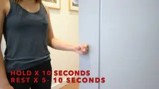 Shoulder Rotator Cuff Injuries - Isometric External Rotation Exercise
