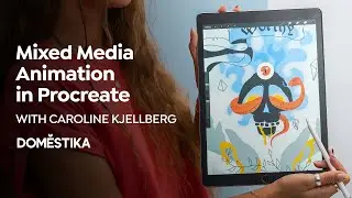 ONLINE COURSE Mixed Media Animation in Procreate by Caroline Kjellberg