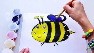 УЧИМСЯ РИСОВАТЬ ПЧЕЛКУ Урок рисования для детей от 3 лет