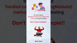 What is TestBed.configureTestingModule() method in Angular testing? #shorts #angular #interview