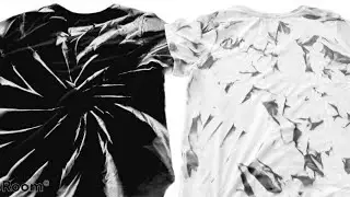 Using (2) Fabric Sprays On (2) Different Colored T-Shirts - Swirl & Scrunch Tie Dye Effect