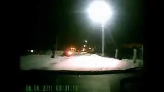 п.пурпе 26.01.2013. Лобовое столкновение 2х автомобилей