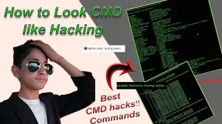 How to Look CMD like Hacking|Best 💯 CMD Hacks commands by Smart working.#computer #hackers